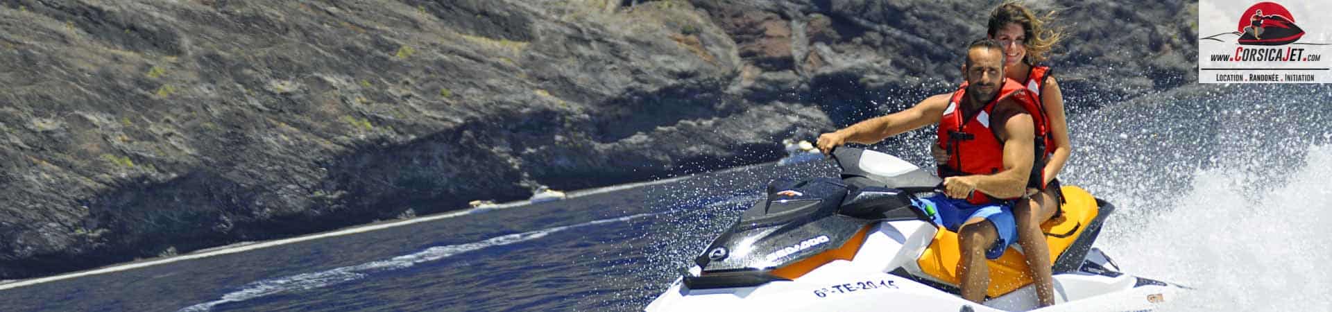 rental with license 2 corsica jet ski porto vecchio